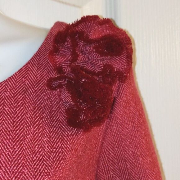 TALBOTS Vintage Dress Fitted Short sleeve Raspberry Pink 10P - Picture 3 of 10